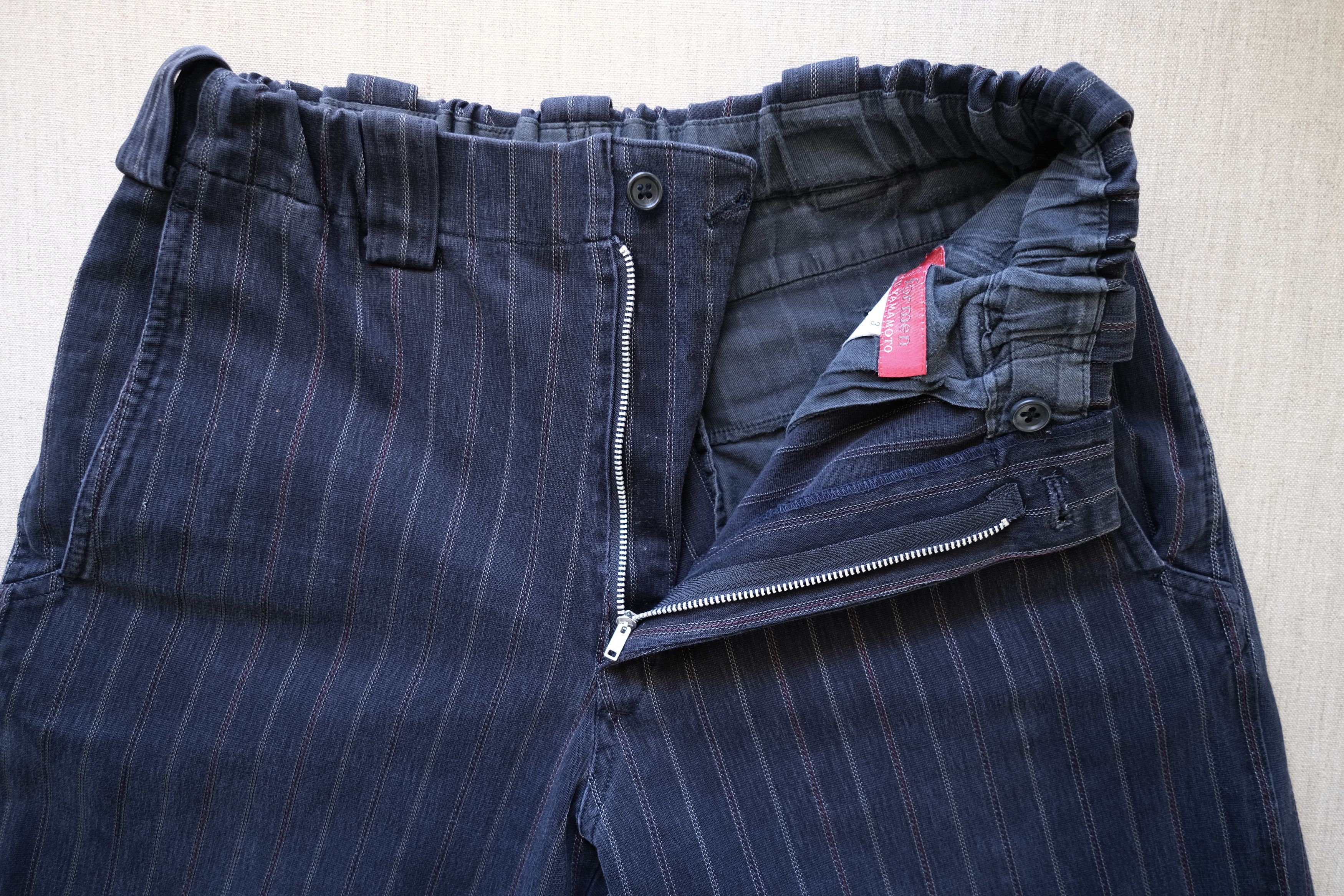 2000s Dash Stripe Red Label Pants - 5