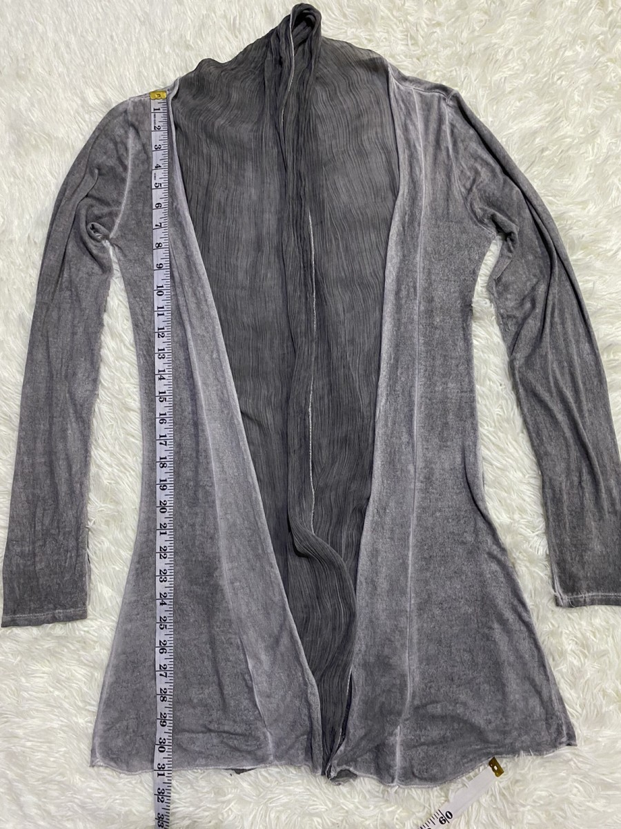 Cardigan - Silk Cotton Shawl Cardigan Made in Italy - 12