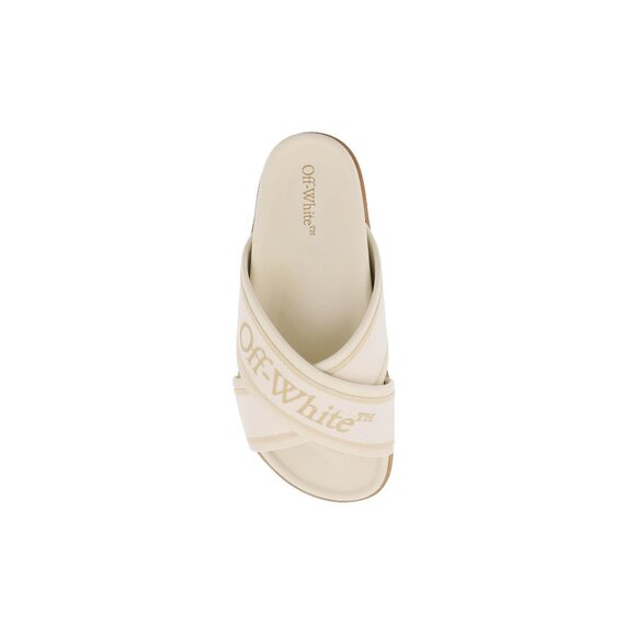 Off-White embroidered logo slides with Size EU 37 for Women - 2