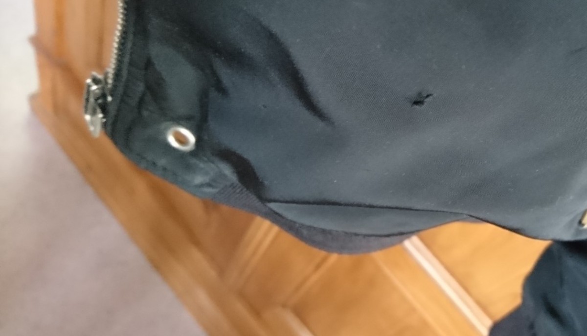 Rare Black Detail Collar Zipper Bomber Jacket - 9