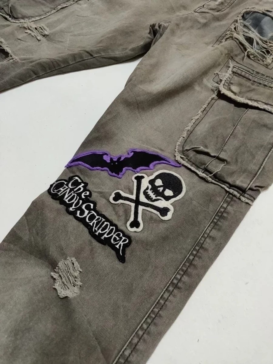 Distressed Denim - Candy Stripper Japan Distressed Pant Trouser - 6