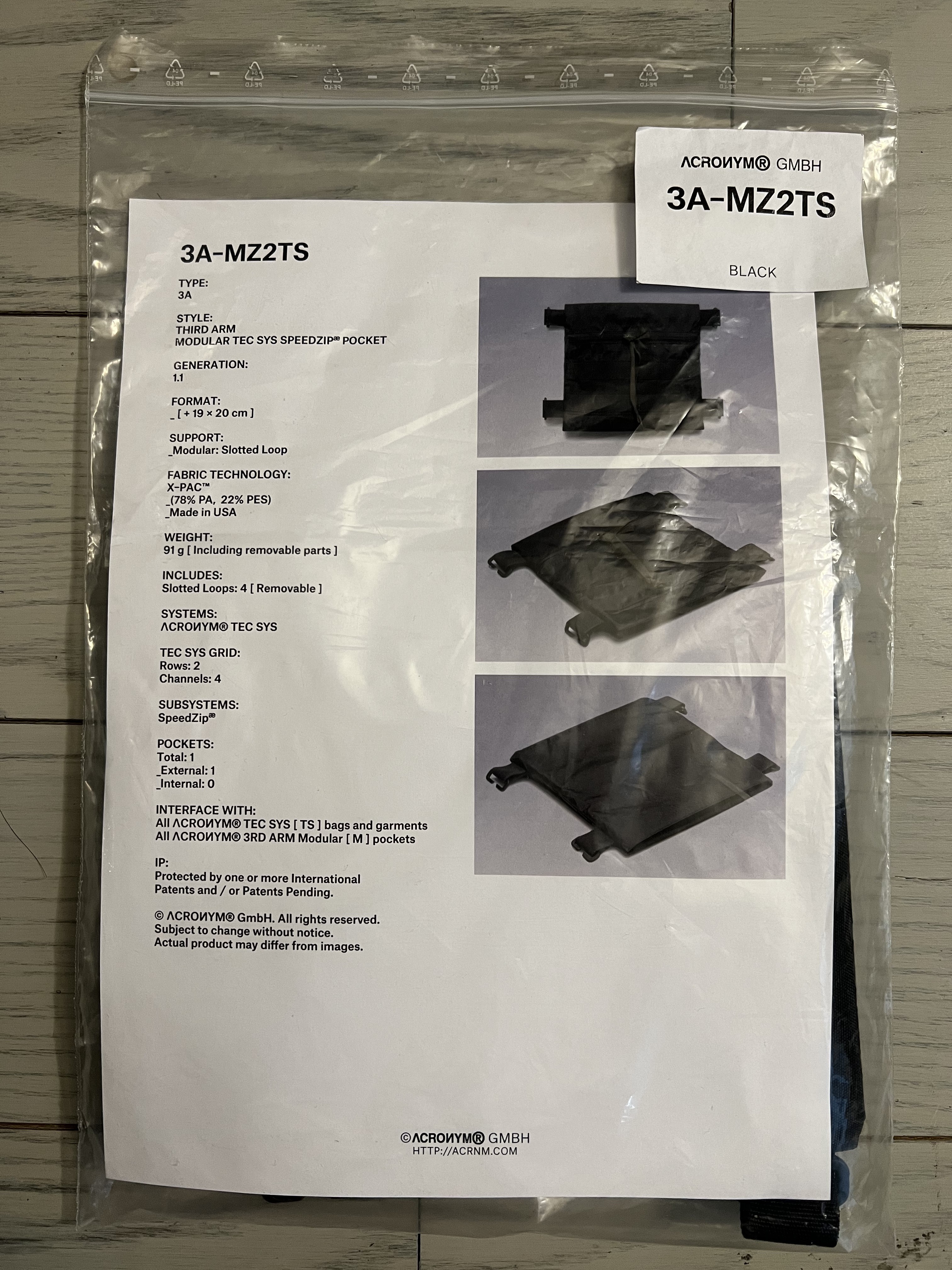 3A-MZ2TS Black XPAC (BRAND NEW) - 2