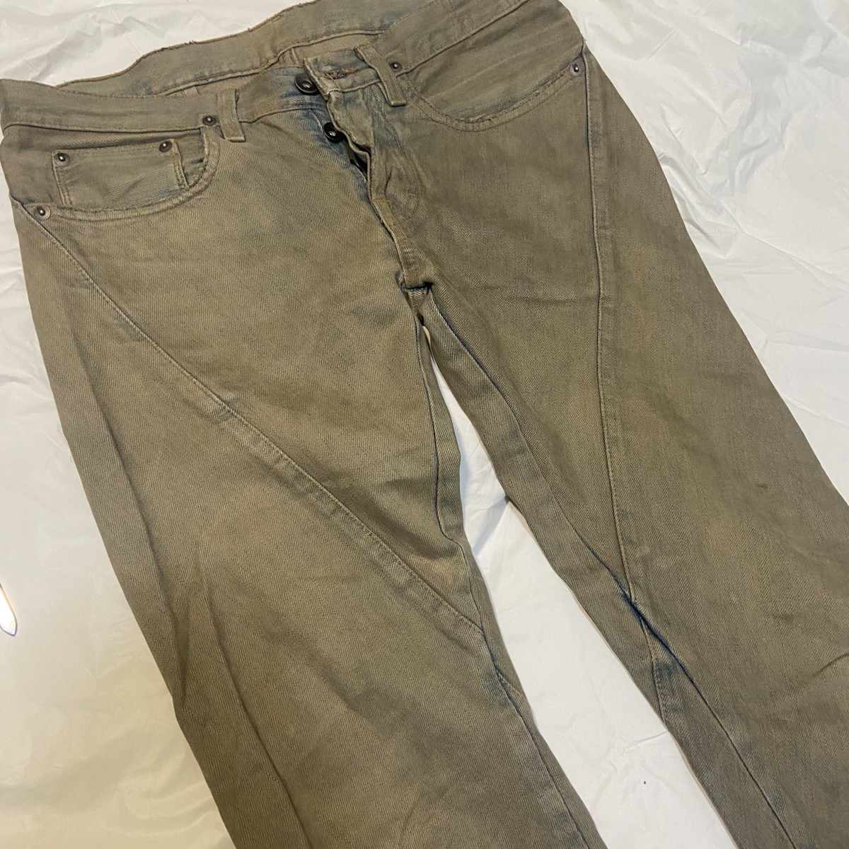 Rick Owens Drkshdw spiral cut jeansパンツ
