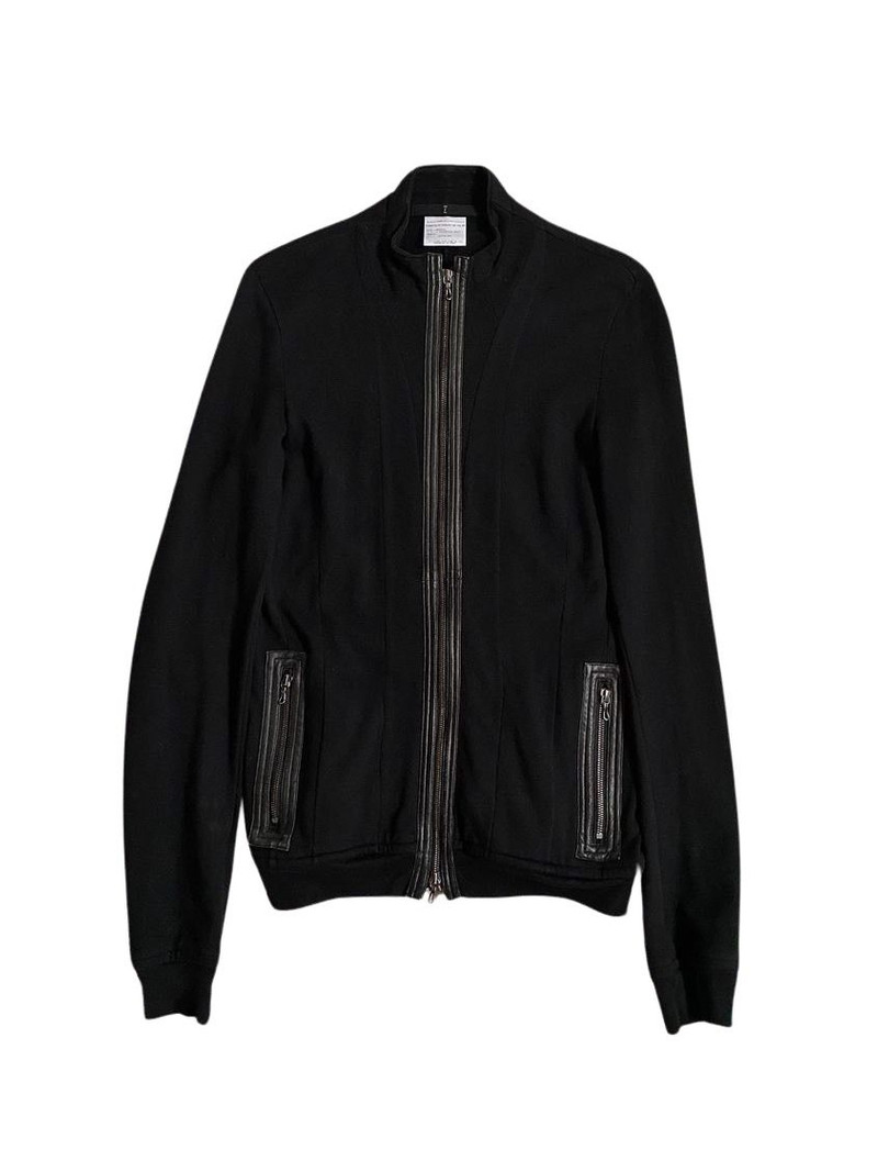 AW08 LEATHER GIZA ZIP UP - 1