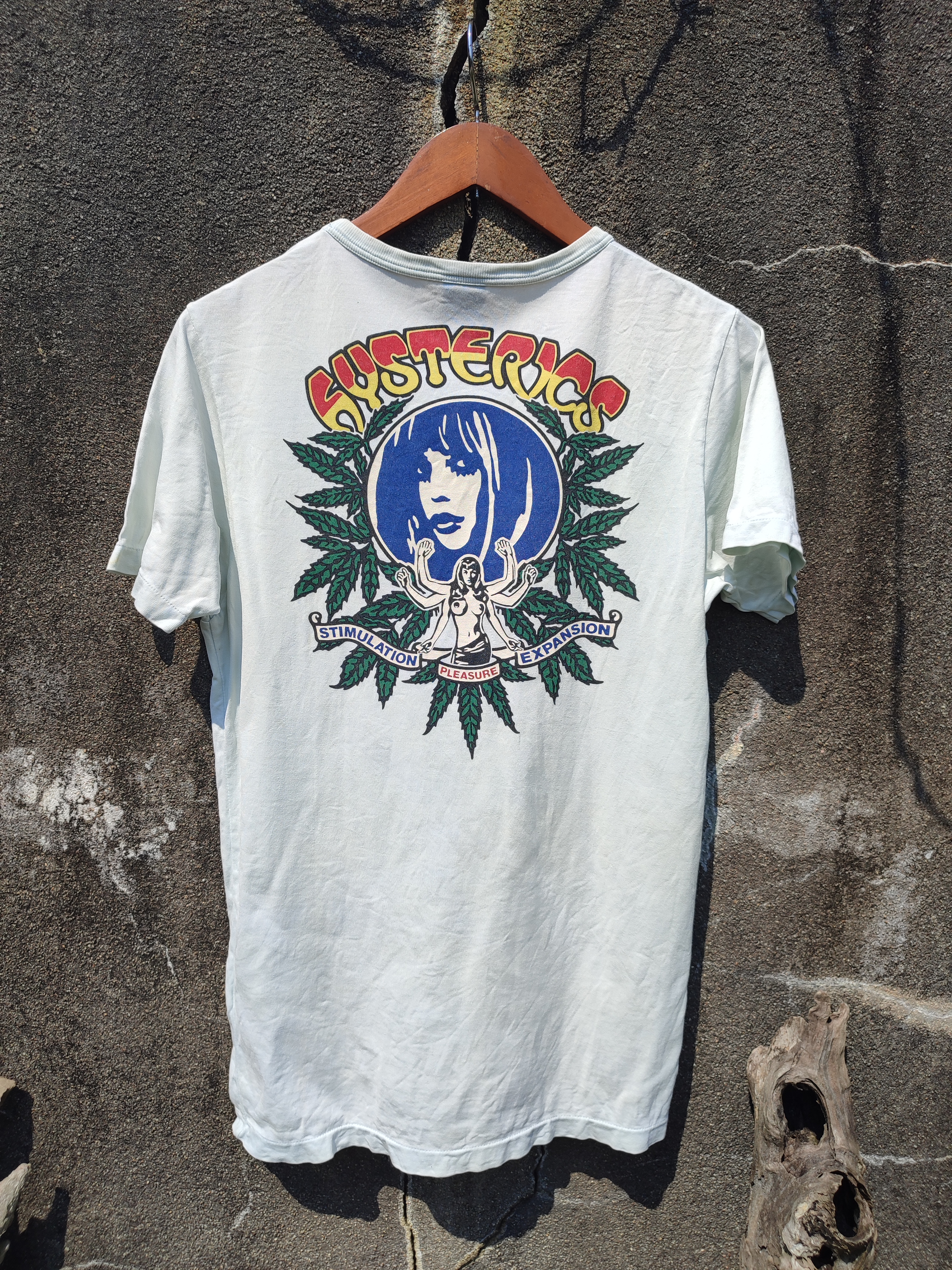 Vintage - Vintage Hysteric Glamour Girl With Marijuana Design Tee