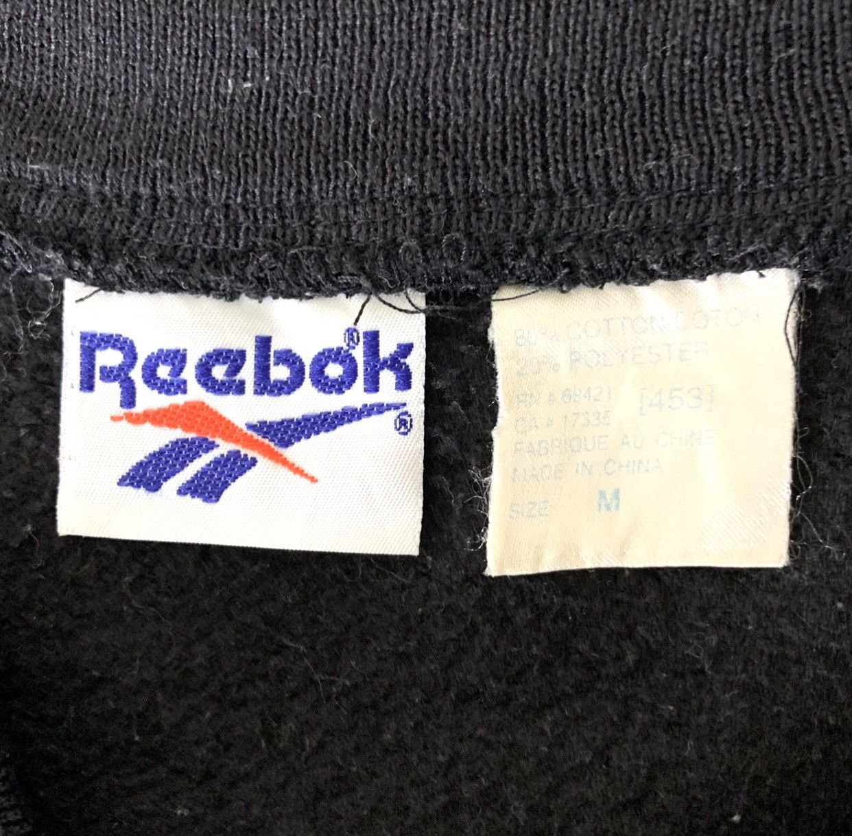 Vintage Reebok Streetwear Small Logo VNeck Sweatshirt Size L - 8