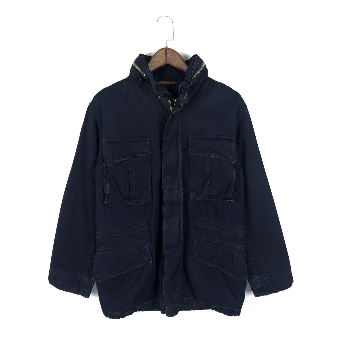 Kapital M65 Field Jacket Egyptian Twill Indigo Blue - 7