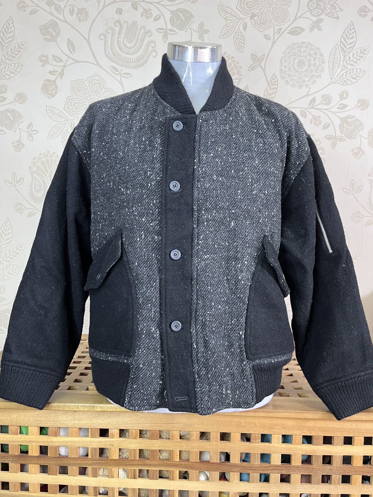 Vintage - Ithaca Bomber Knit Sweater Wool Japanese Designer - 17