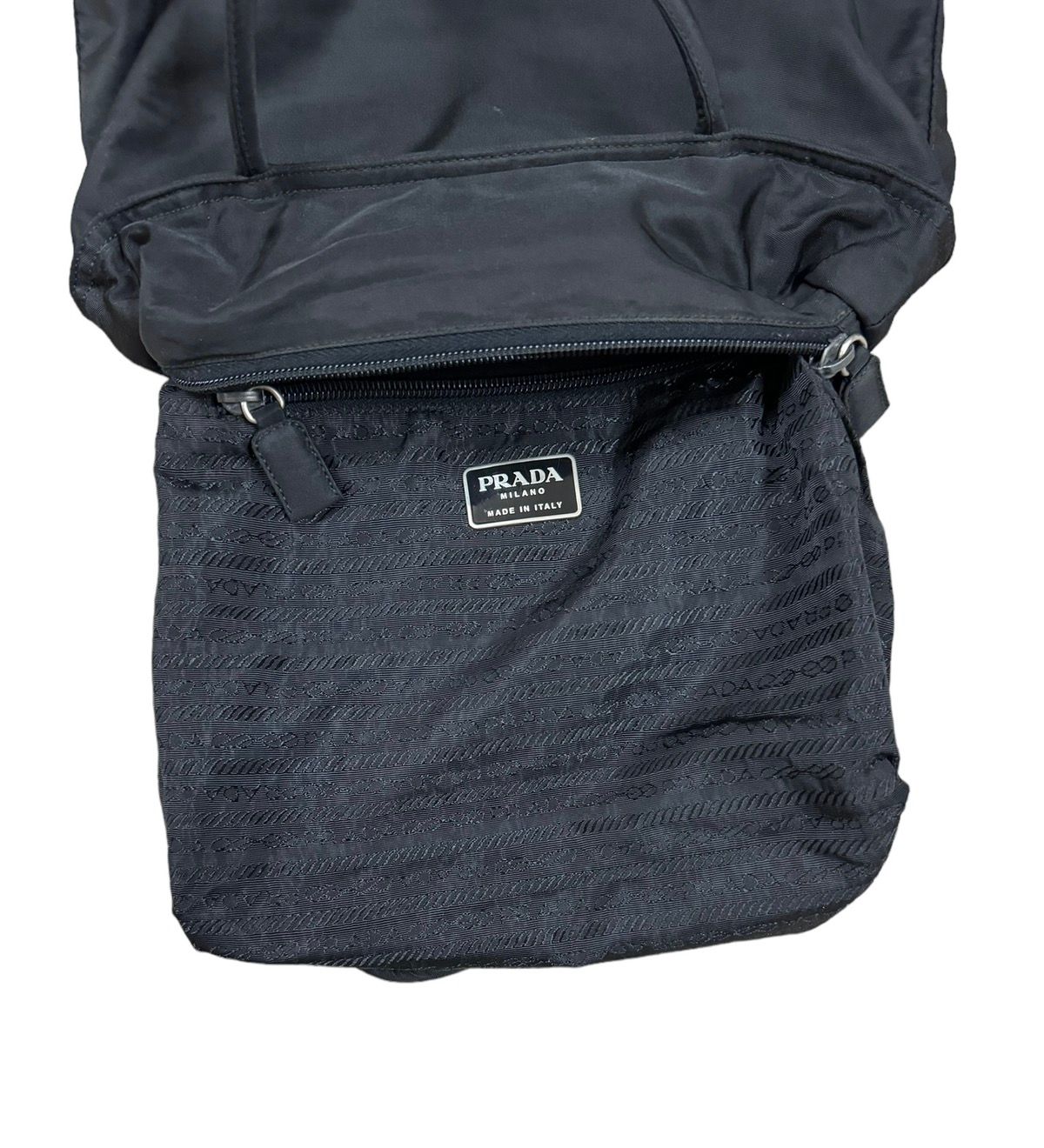 Authentic🔥Prada Tessuto Black Nylon Tote Bags - 22