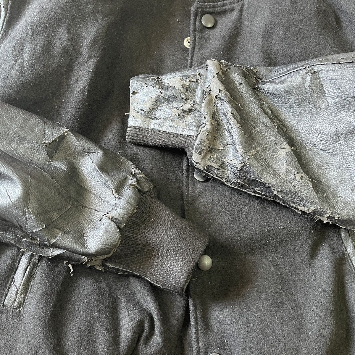 Vintage - Japan Anime Shinobu Oshino Varsity Jacket Distressed Sleeve - 12