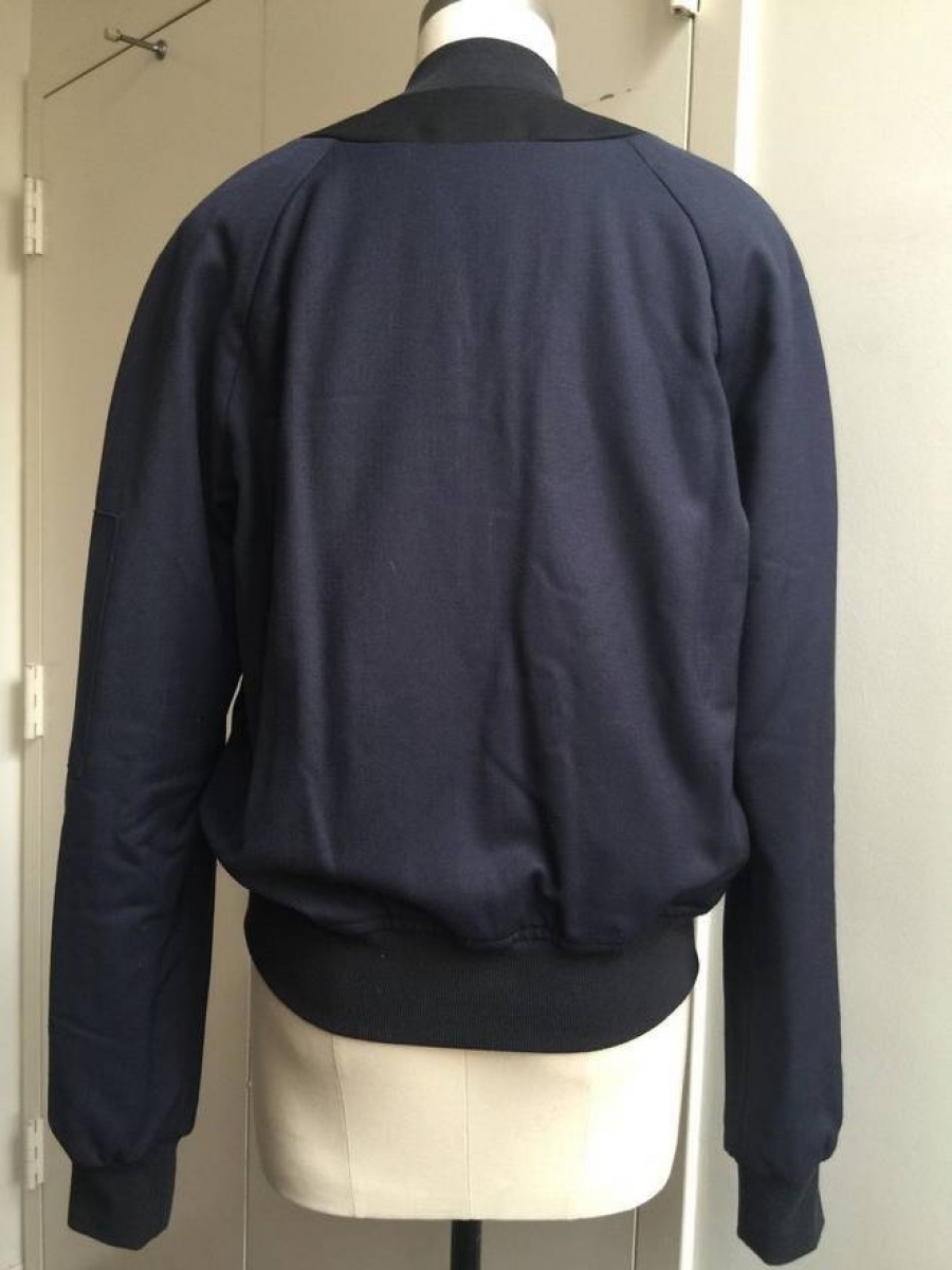 New Bomber Slim fit Jacket dark Blue / Black - 3