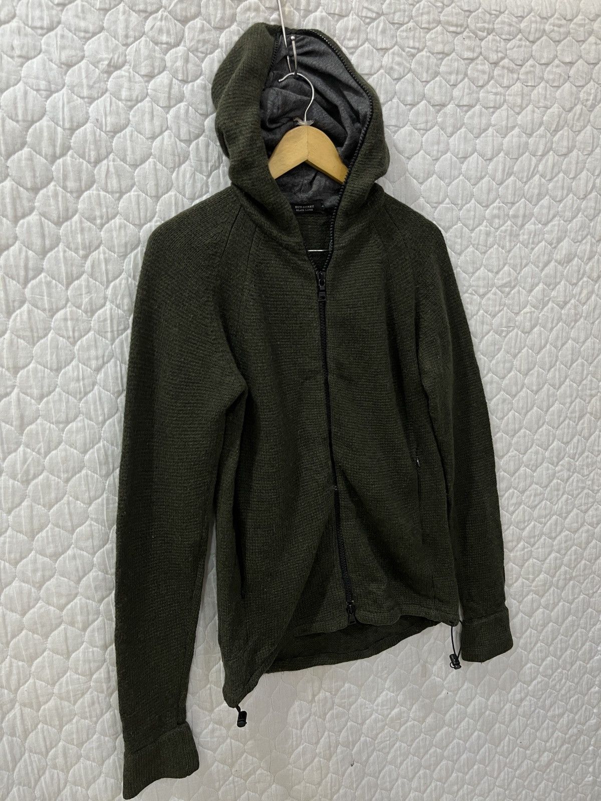 (Wwww)🔥🔥HYPE BURBERRY BLACK LABEL HOODIE FULL ZIPPER JACKET - 4