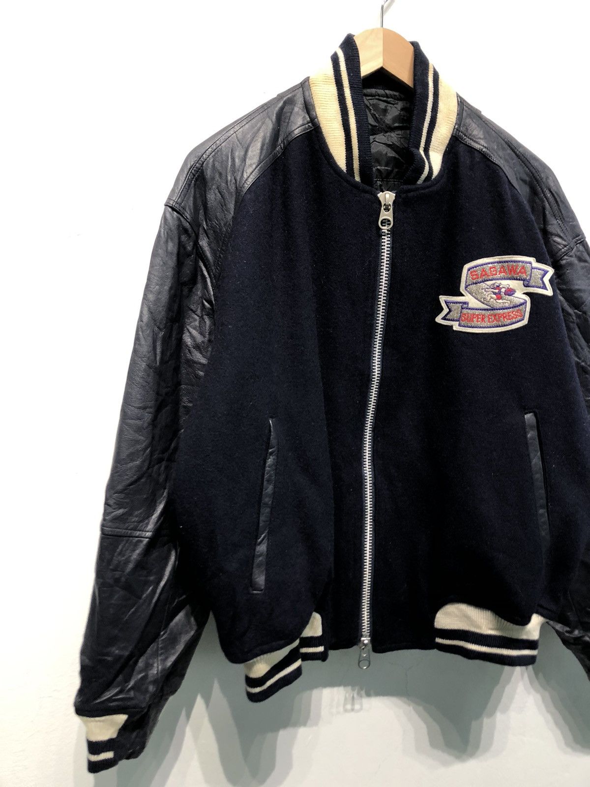 Vintage - Sagawa Express Big Logo Varsity Jacket - 4