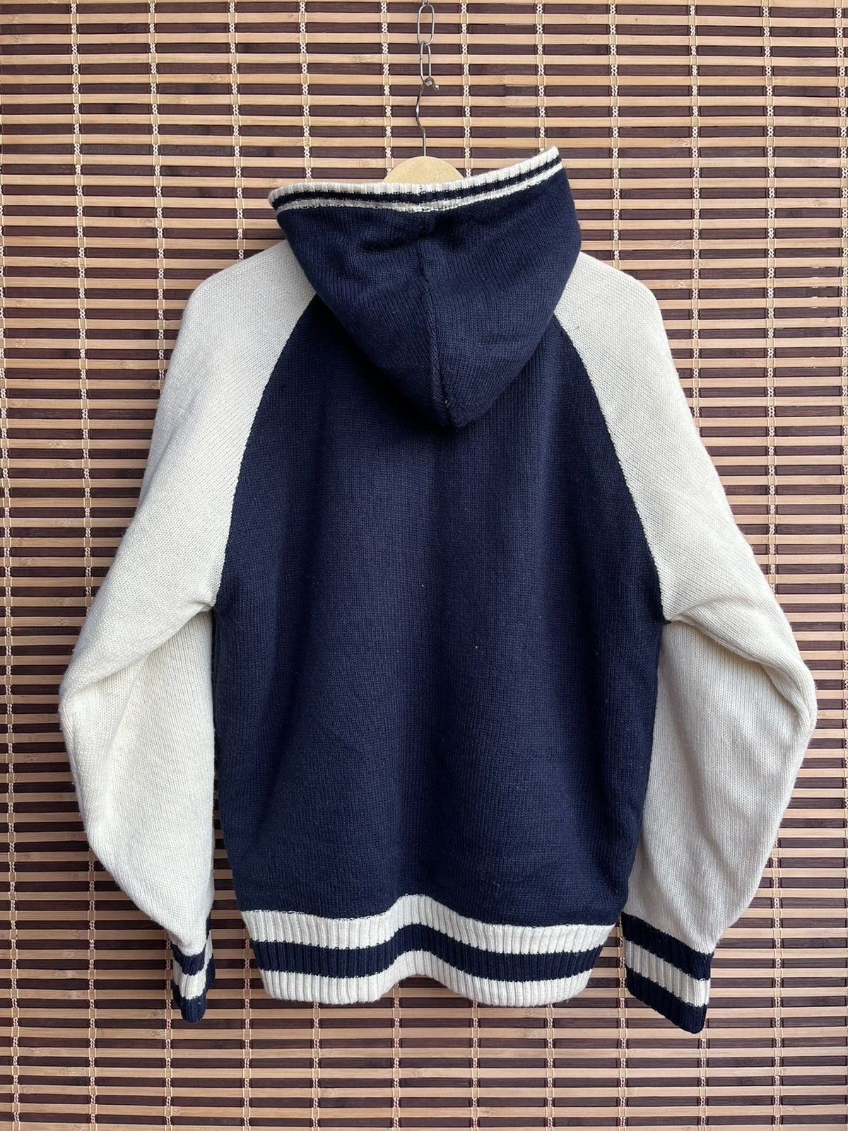 Vintage - Runs River Wool Bomber Style Varsity Sweater Japan - 3