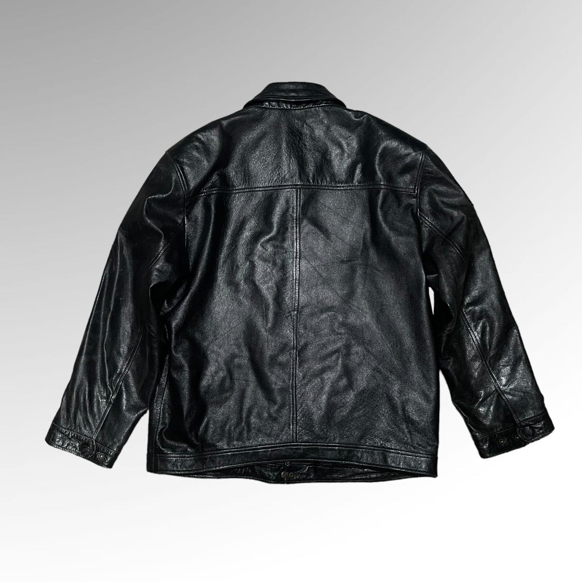 Vintage Collared Leather Jacket 🏍️ - 3