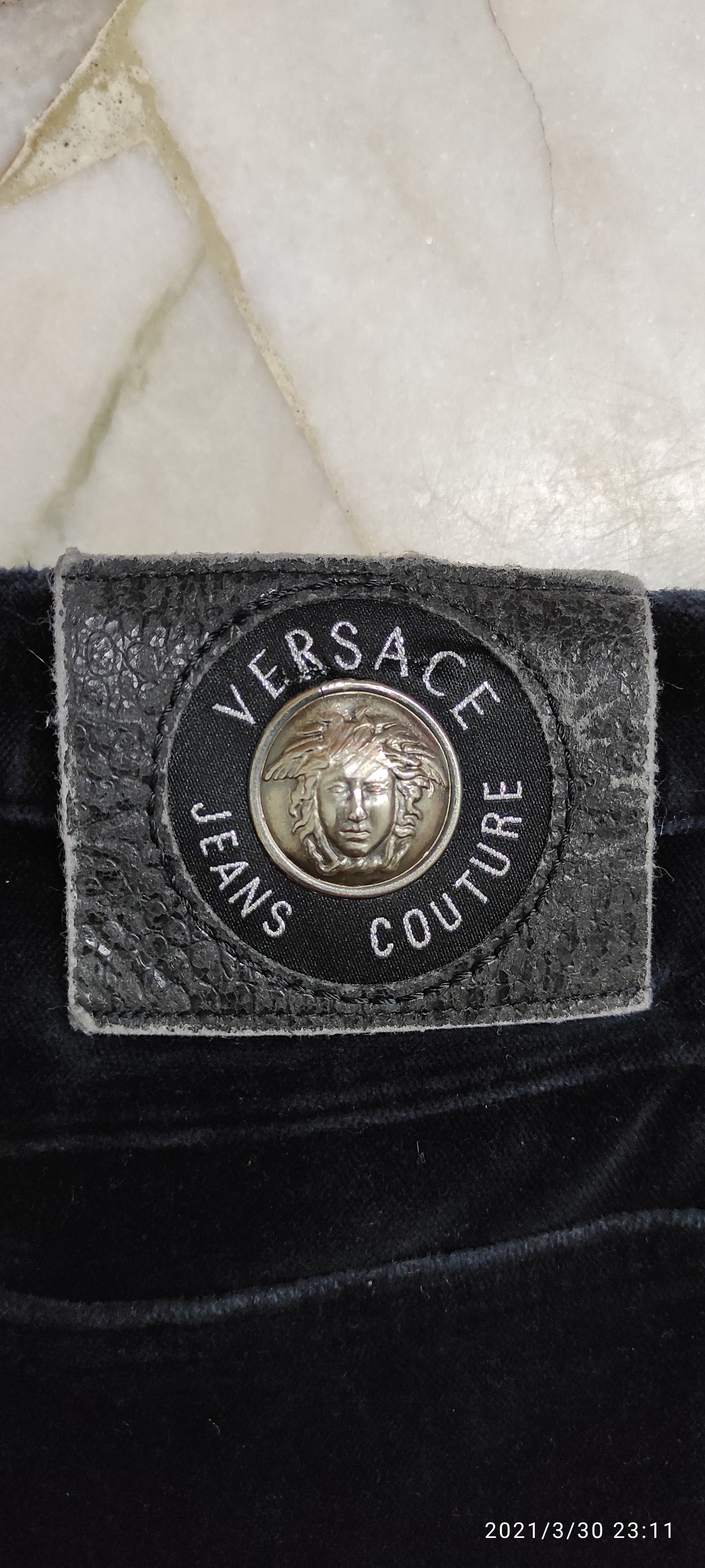 VERSACE Archive VERSACE JEANS COUTURE Velvet Jeans | a99c