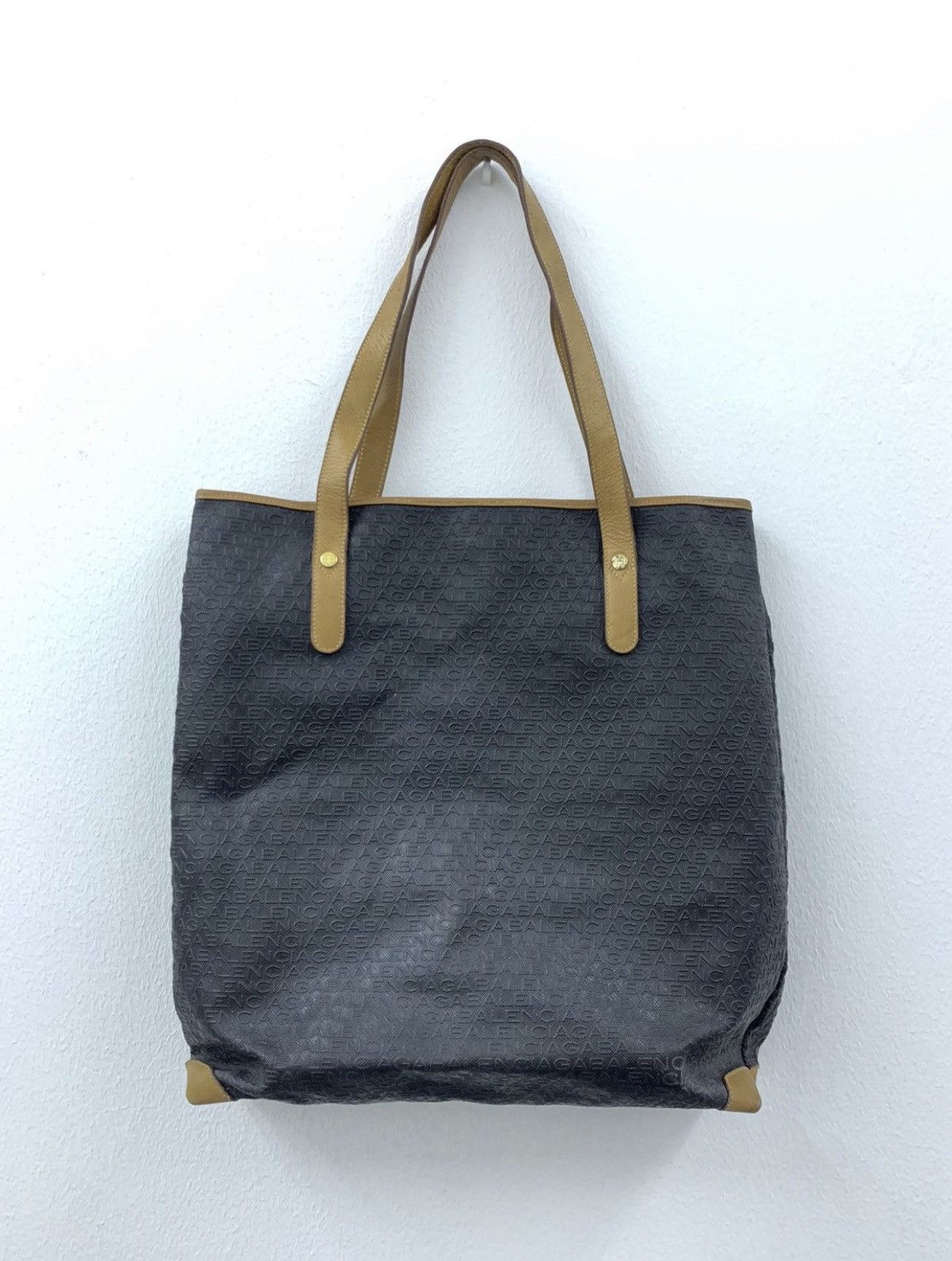 Balenciaga Monogram Leather Totebag - 2