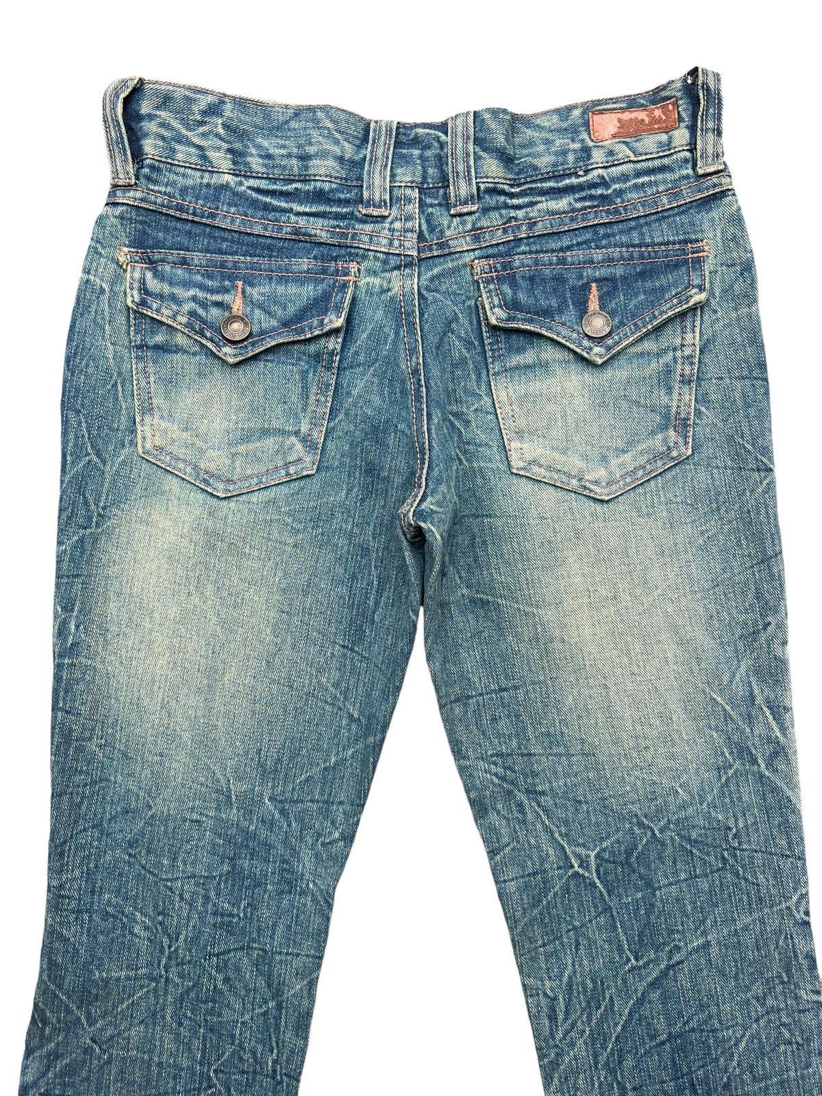 Hype - Japanese Brand Distressed Mudwash Flare Denim Jeans 28x30.5 - 5