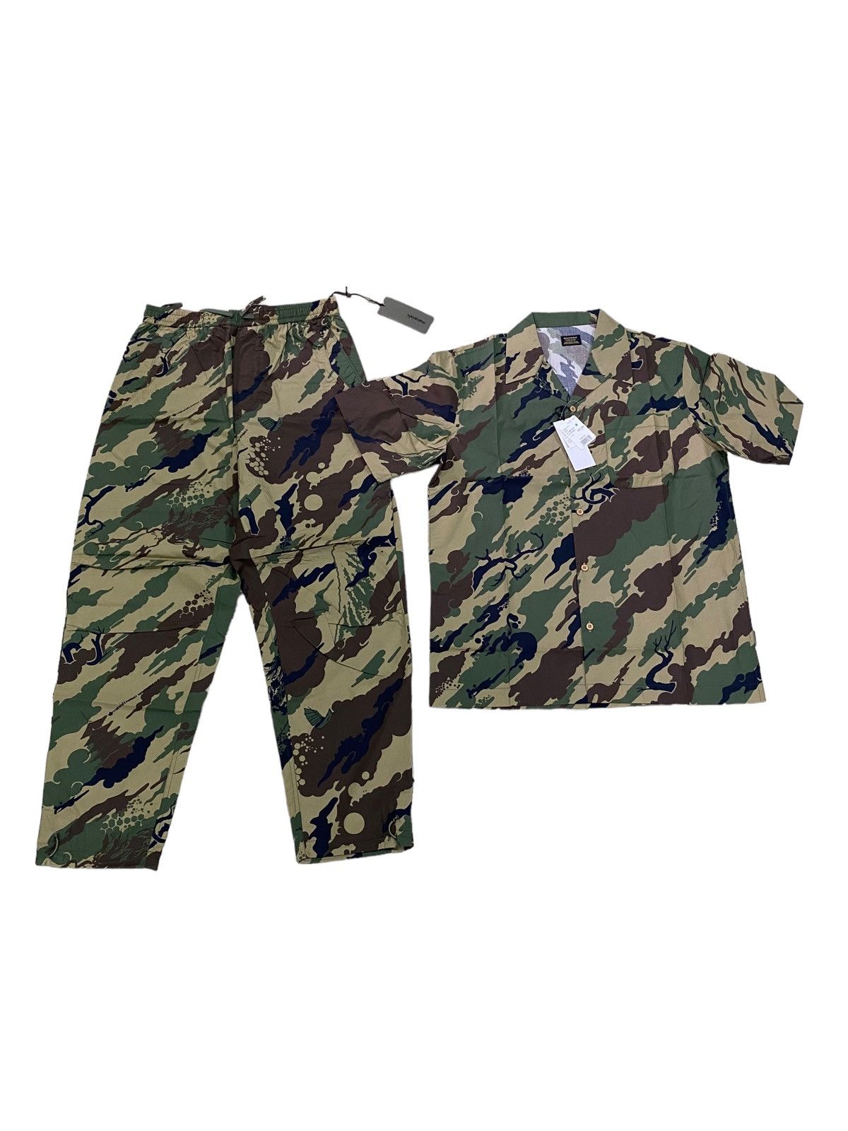 Maharishi Woodland Camo Camp Collar Shirt - 1