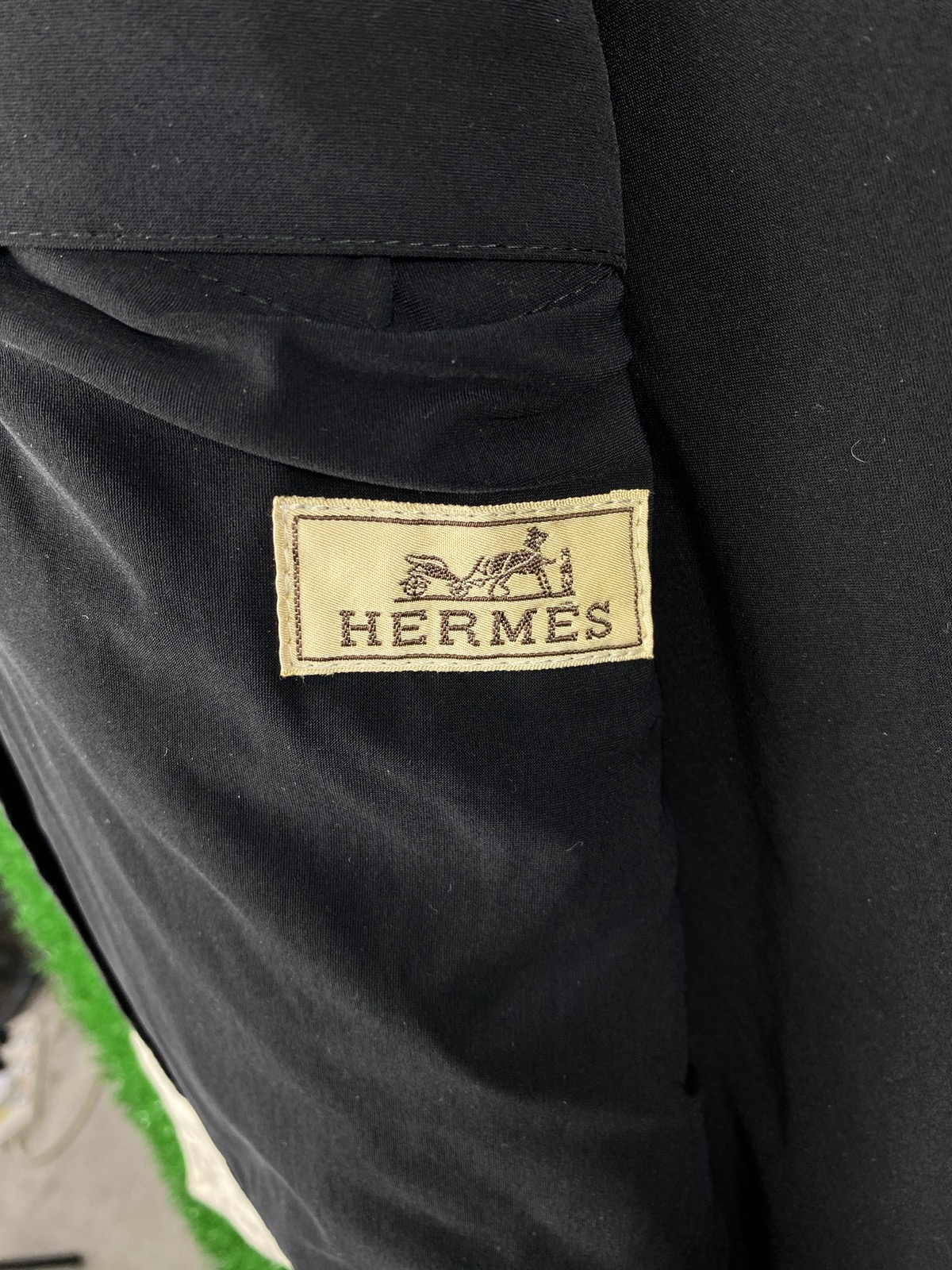 Distressed Archive HERMES Waxed Design Long Jacket - 4
