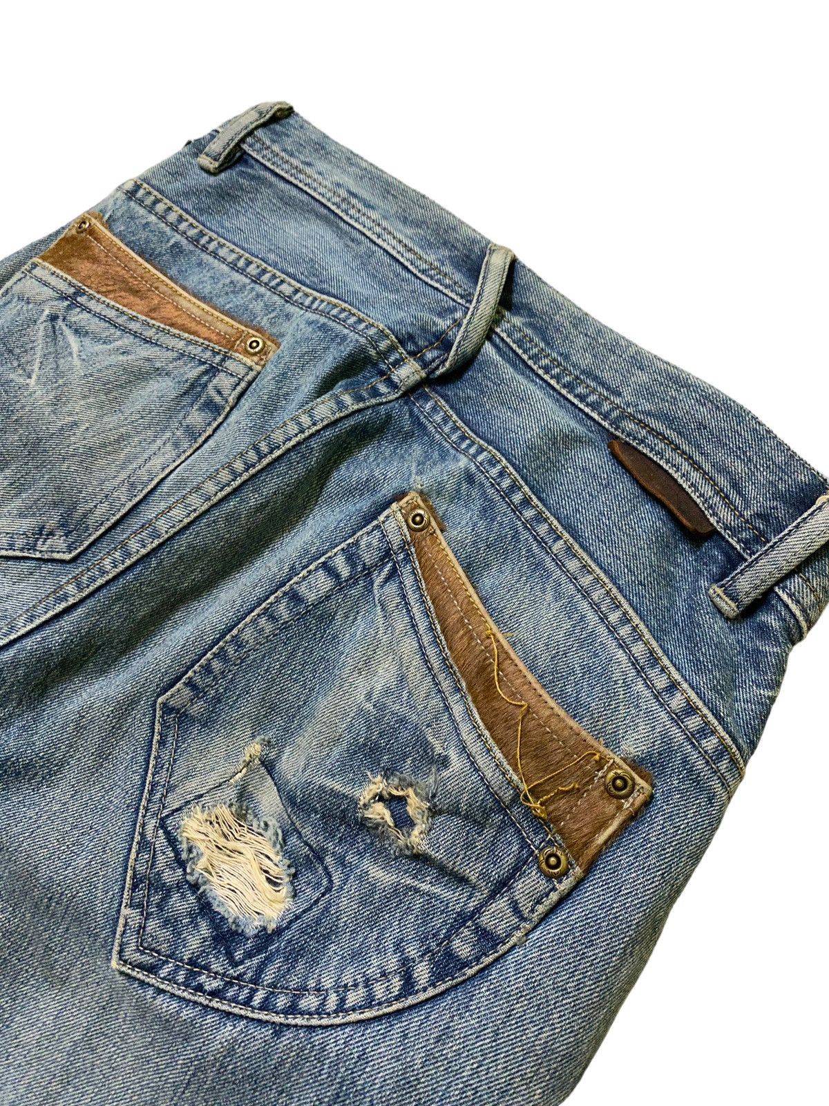 Vintage KELEN Selvedge Leather Pocket Denim Jeans - 19