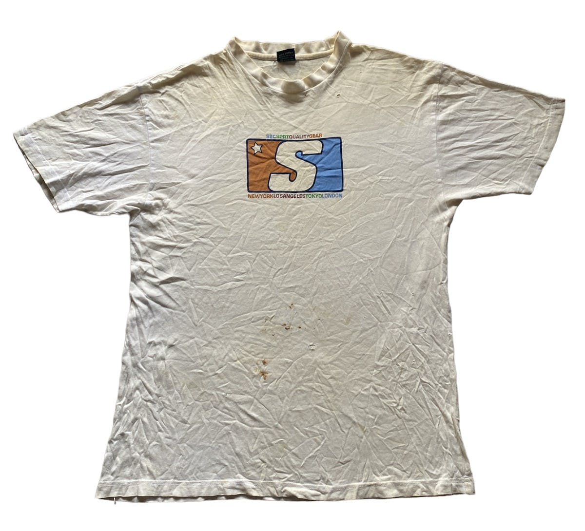 Vintage 80’s Stussy Skate Tough You Muthas T-Shirt (Rare) - 1