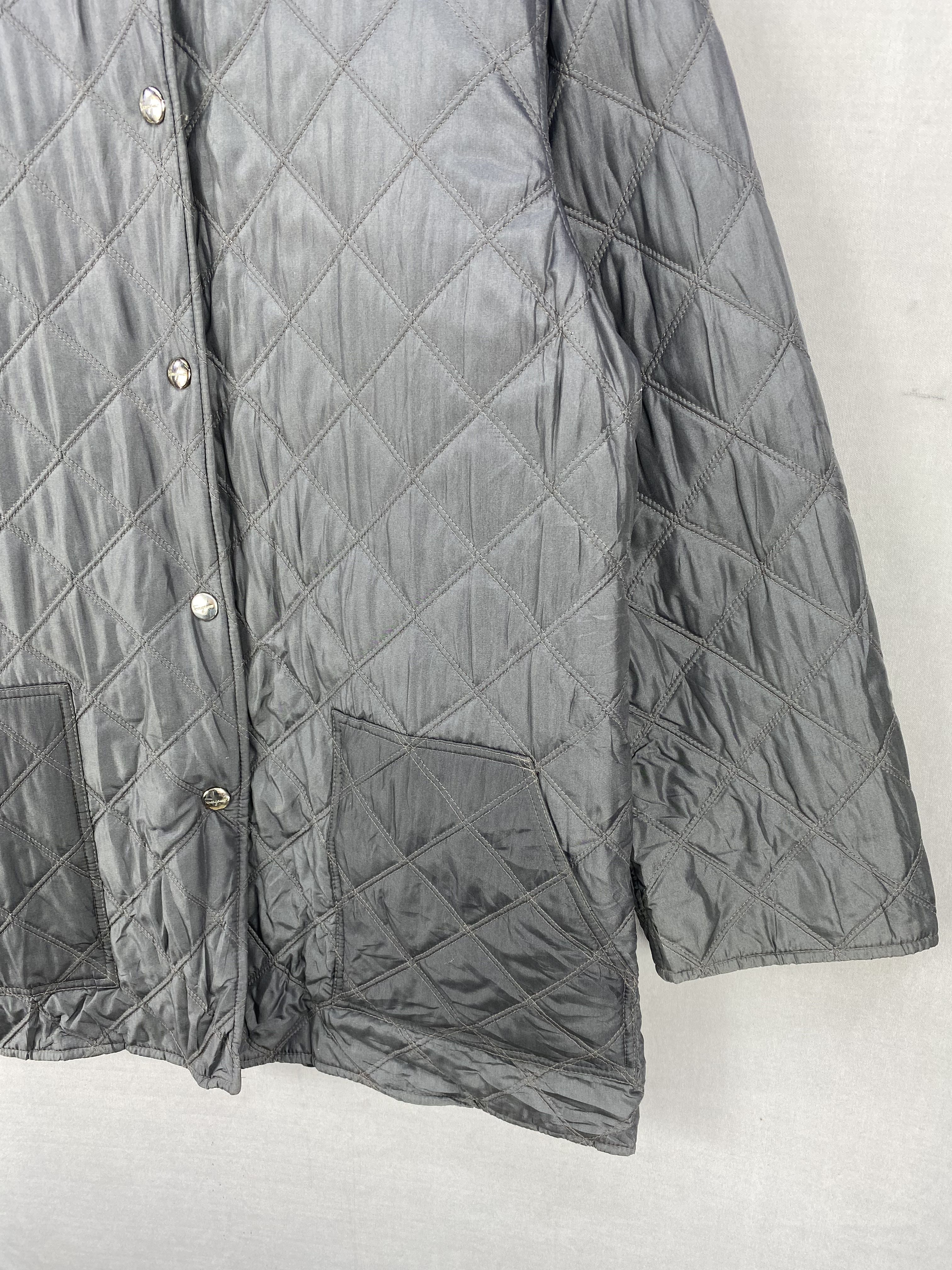 Salvatore Ferragamo Quilted Nylon Snap Button Jacket - 3