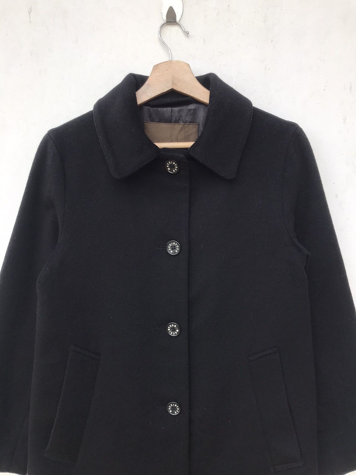 Mackintosh Wool Made in Scotland Long Coat Jacket - 5