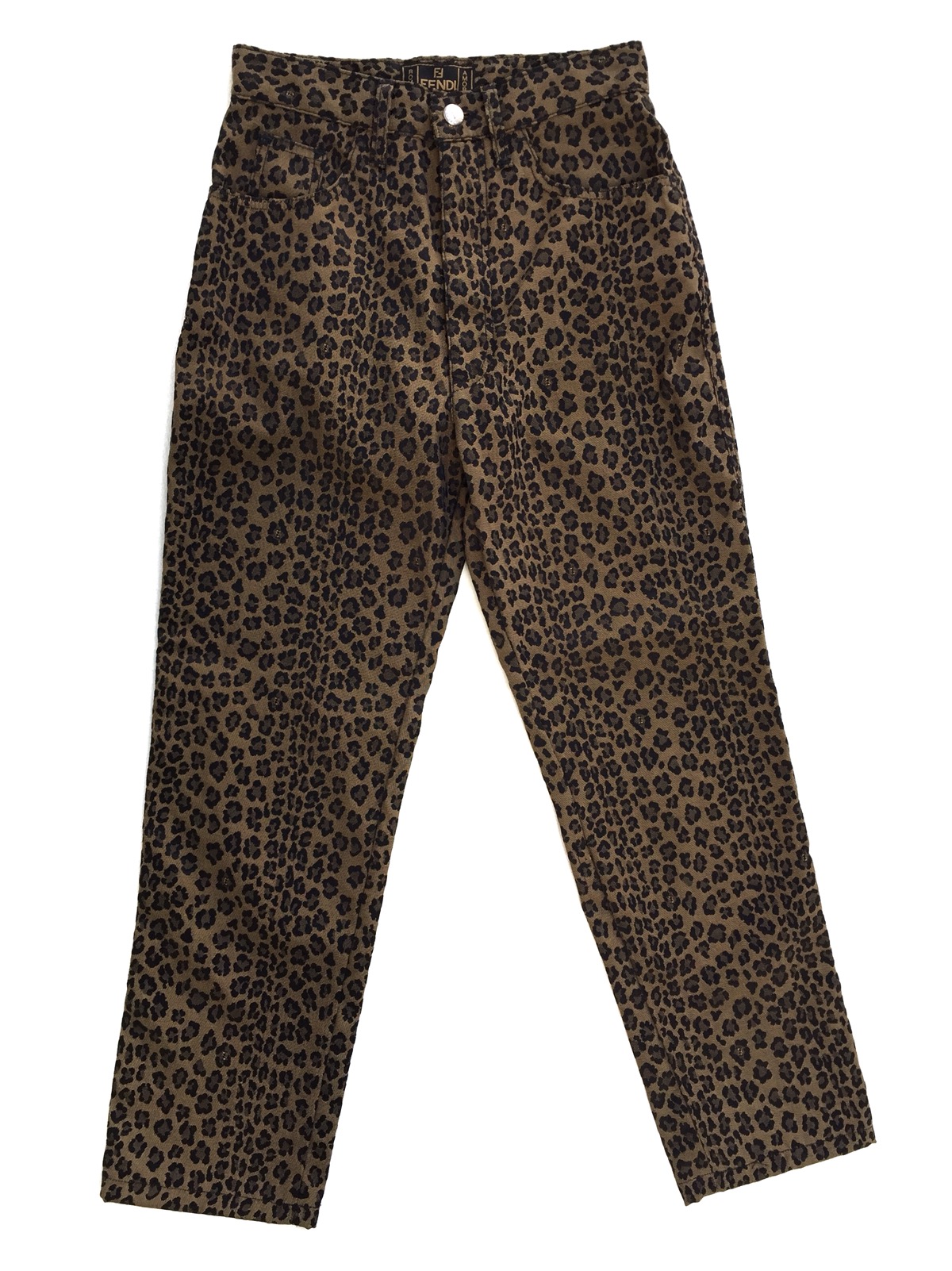 Vintage Authentic Fendi Leopard Pants - 1