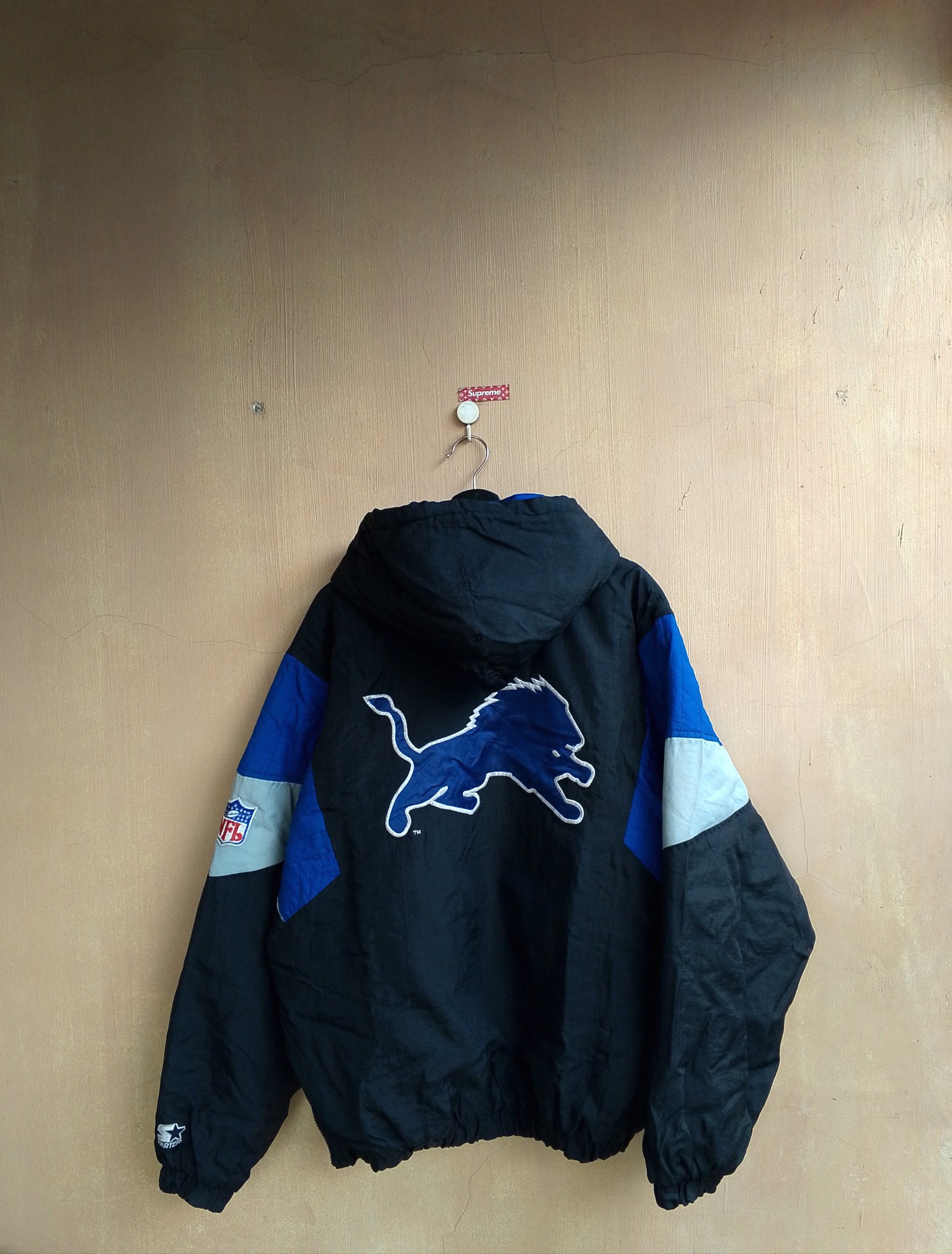 90s Vintage Detroit Lions Starter Anorak jacket - 2
