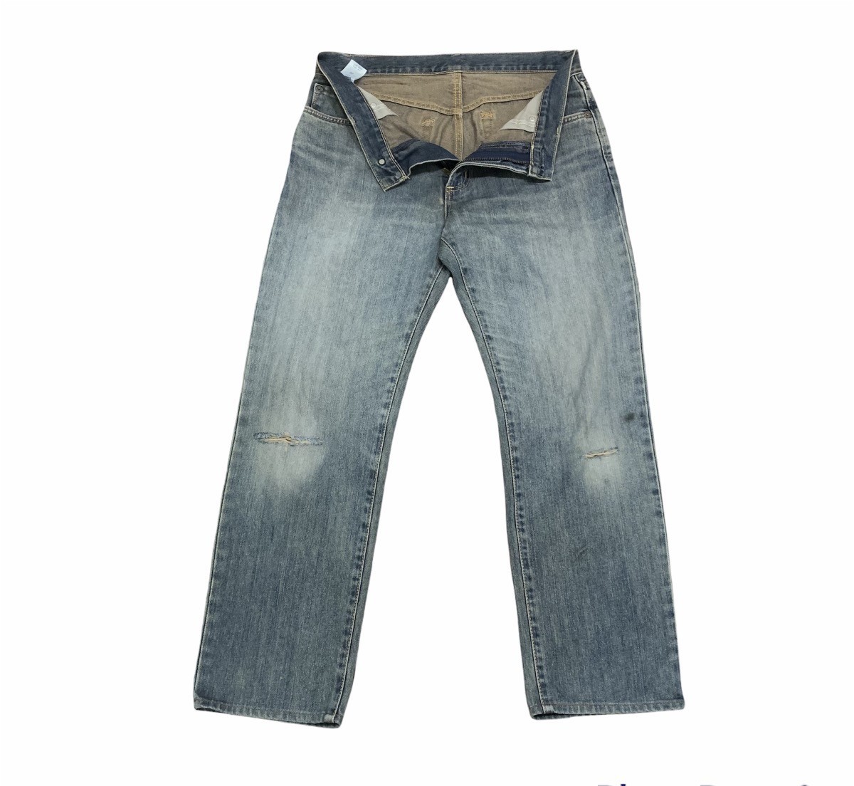 Distressed Denim - EDWIN 403 Vintage 90s Rugged Stonewash Jean - 3