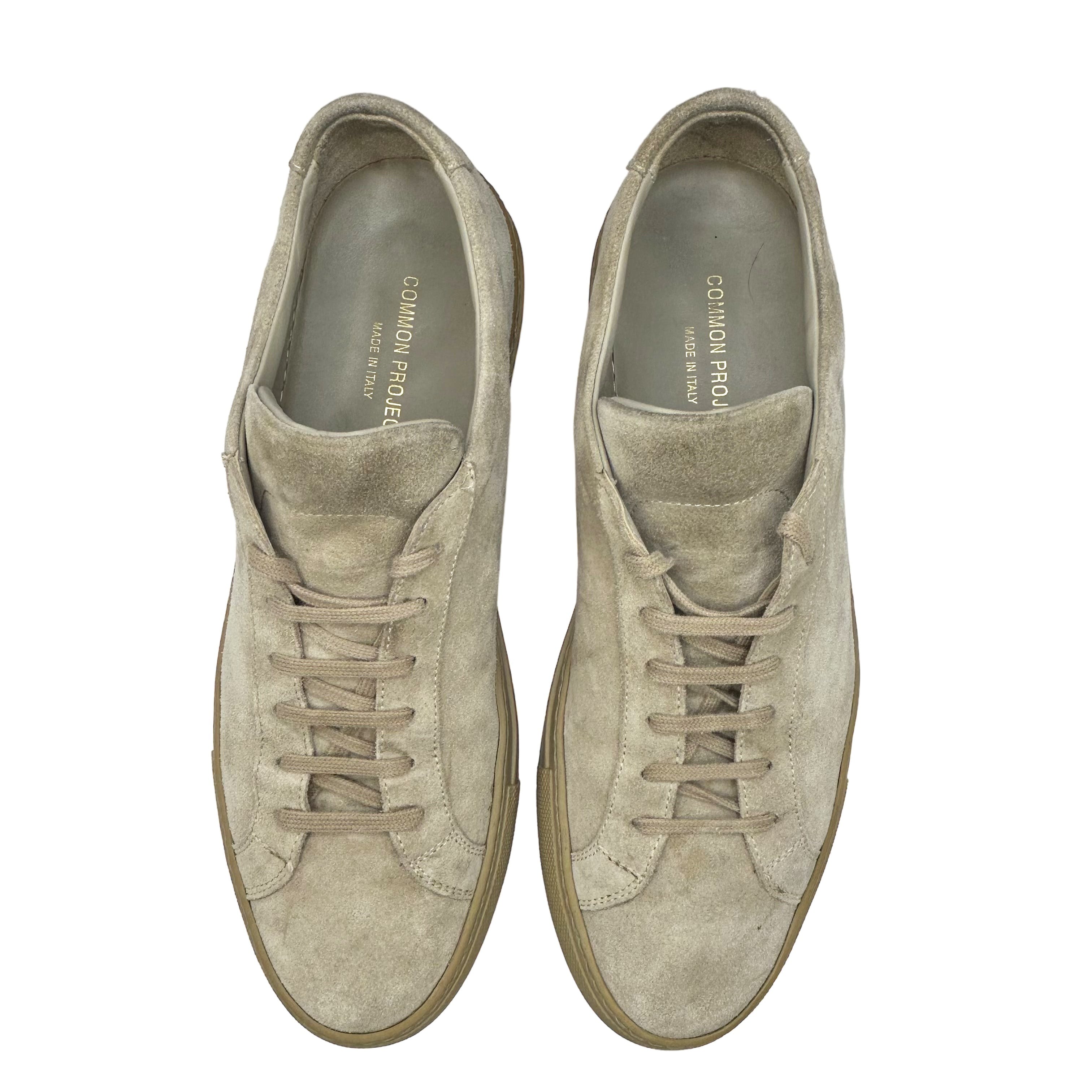 Taupe Suede Achilles Low Sneakers - 2