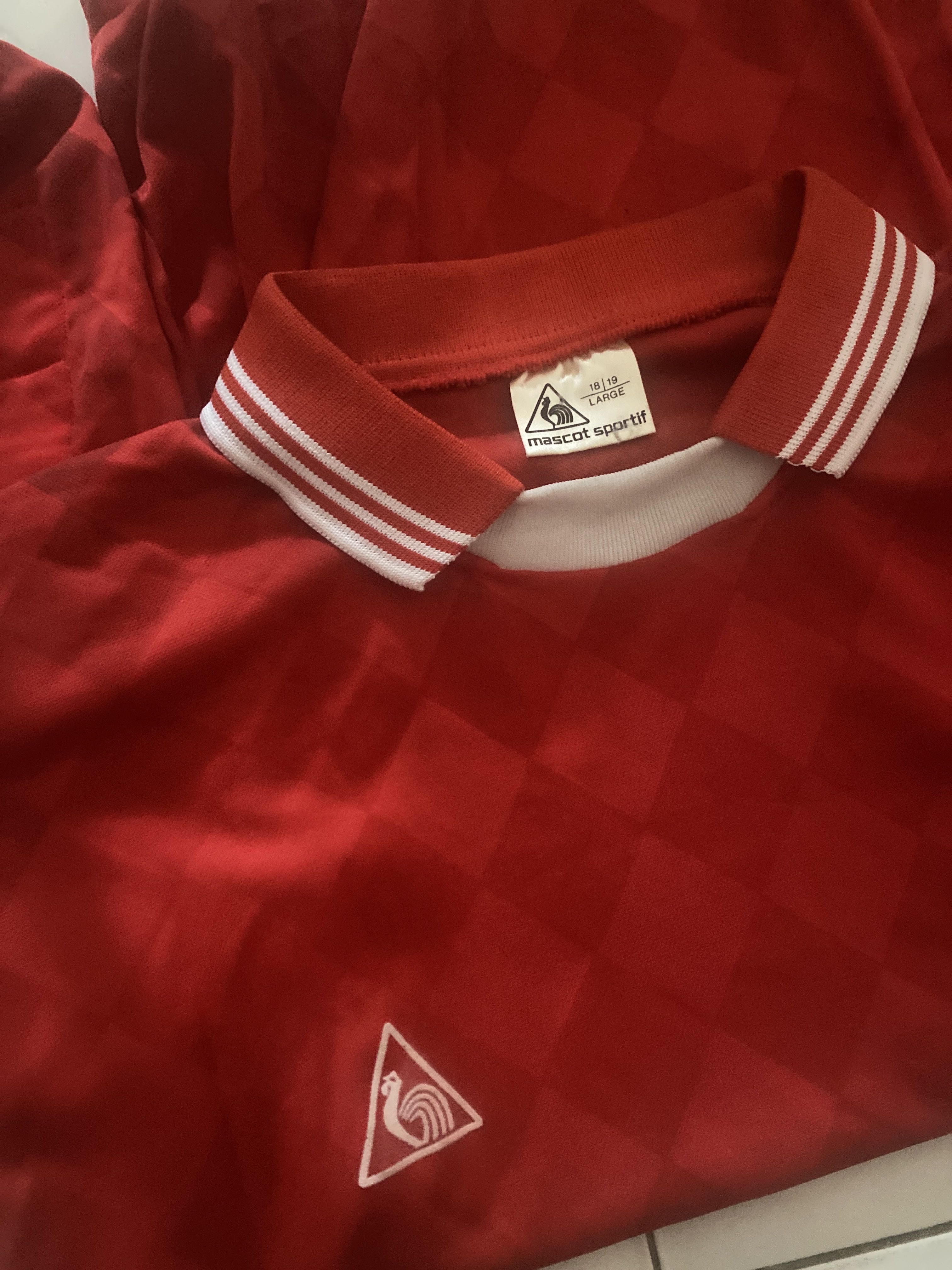 Vintage 1980s Mascot Sportif Goalkeeper Jersey - Red Padded Long Sleeve - 3