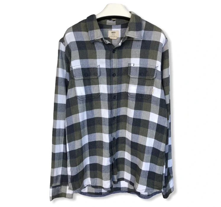Vans Streetwear Styles Plaid Tartan Flannel Shirt 👕 - 1