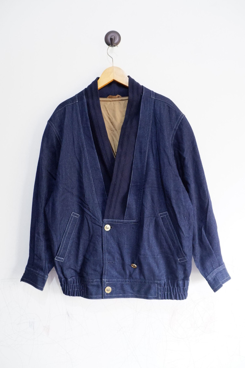 Vintage Celine Paris Wool Bomber Jacket - 1