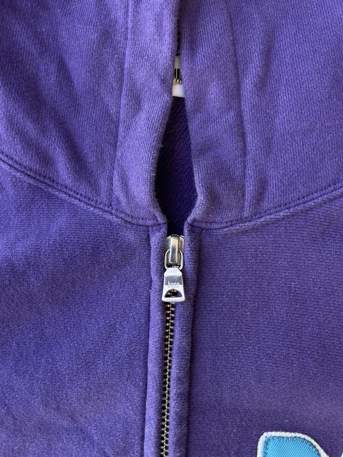 Bape Bapesta Purple Stars Zip Hoodie (M) - 5