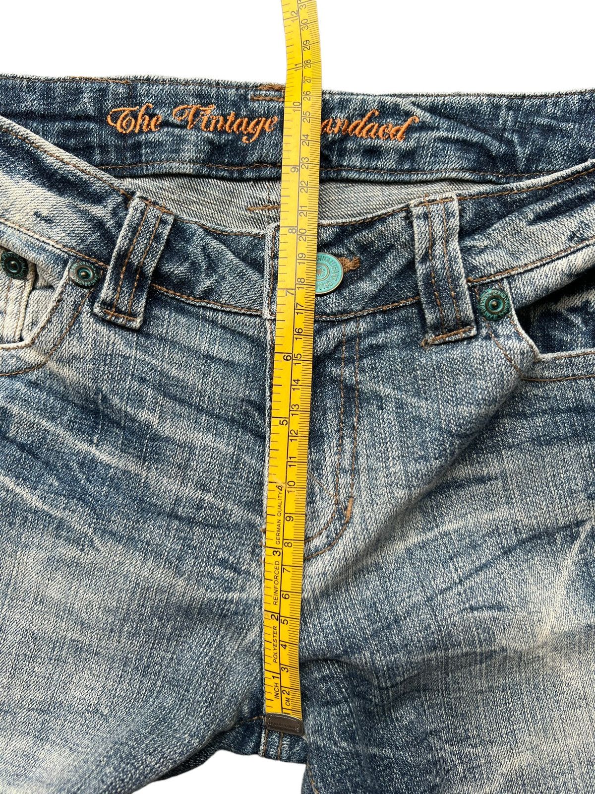 Hype - Vintage Standard Distressed Lowrise Flare Denim Jeans 29x32 - 12