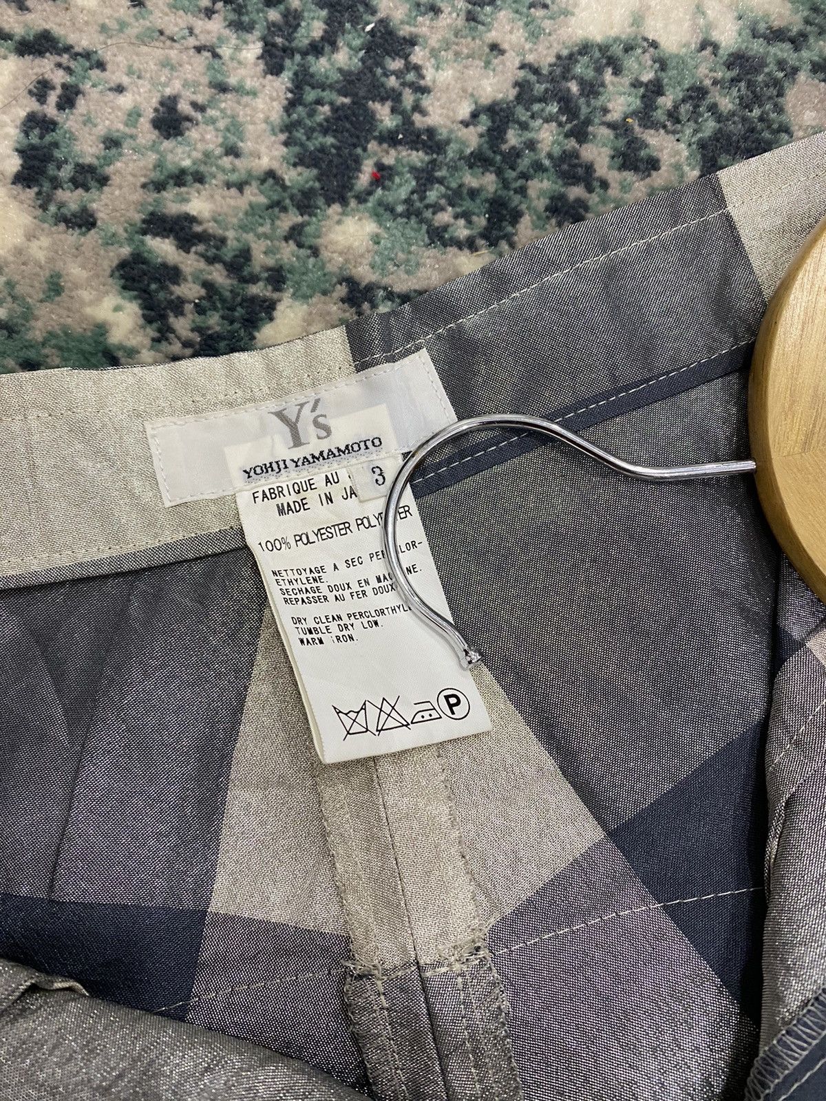 Y’s Yohji Yamamoto Plaid Checkered Pant - 8