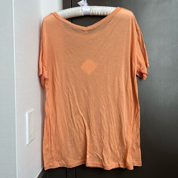 Baserange Silk Alda Orange Cupro Loose Tee NWT - 3