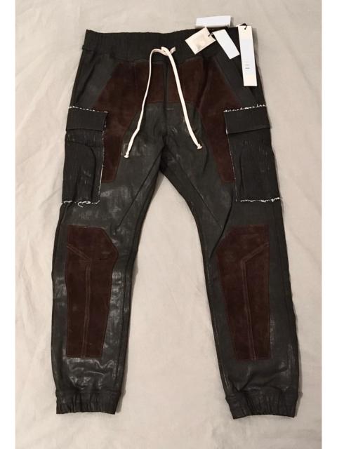 Rick Owens NEW  WAXED SUEDE LARRY RUNWAY JOGGER ASAP ROCKY 54it RAREST