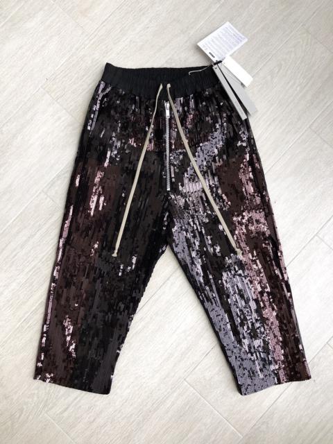 Rick Owens NEW  SEQUIN BELA CROPPED PANTS CARTI ASAP TRAVIS RARE