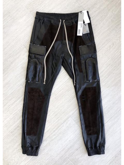 Rick Owens NEW FW FULL LEATHER RUNWAY CARGO PANTS