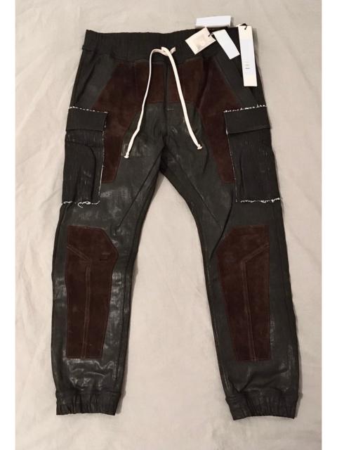 Rick Owens NEW FW WAXED SUEDE LARRY RUNWAY JOGGER ASAP ROCKY 50it RARE