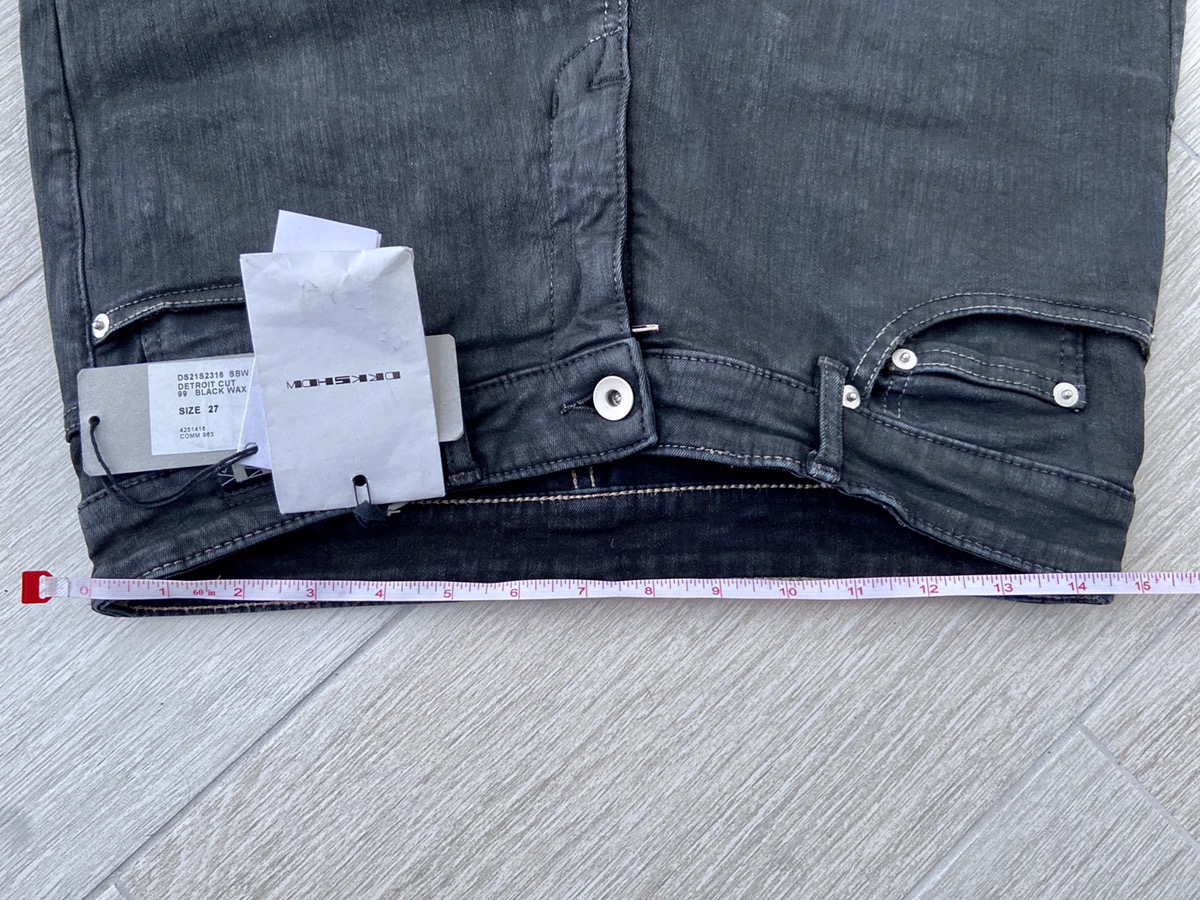 Rick Owens CARTI WAXED DETROIT DENIM ASAP TRAVIS sz.27