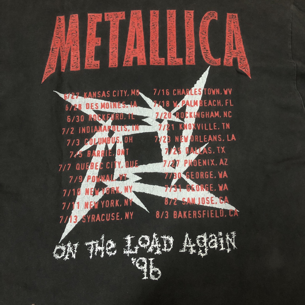 Vintage - Vintage Metallica On The Load Again Tour Metal Band Shirt - 7