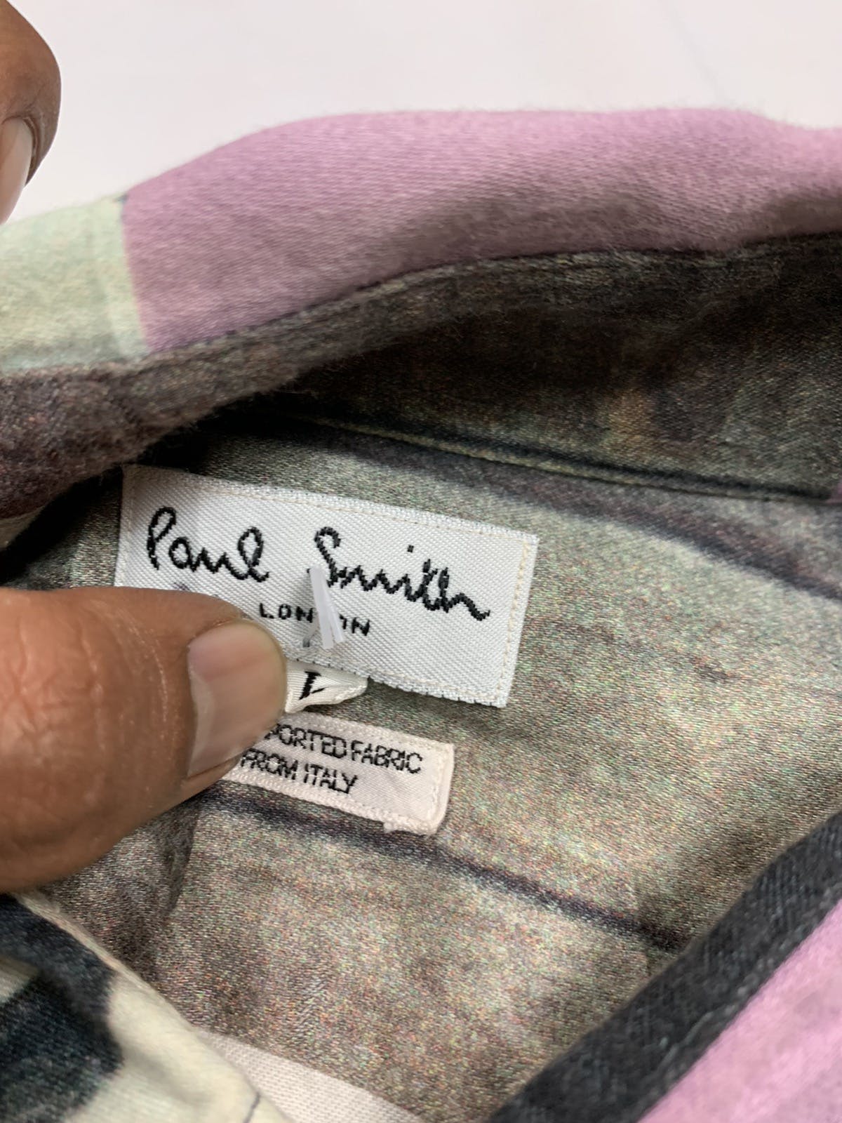 Paul smith overprint abdtract shirt button down - 5