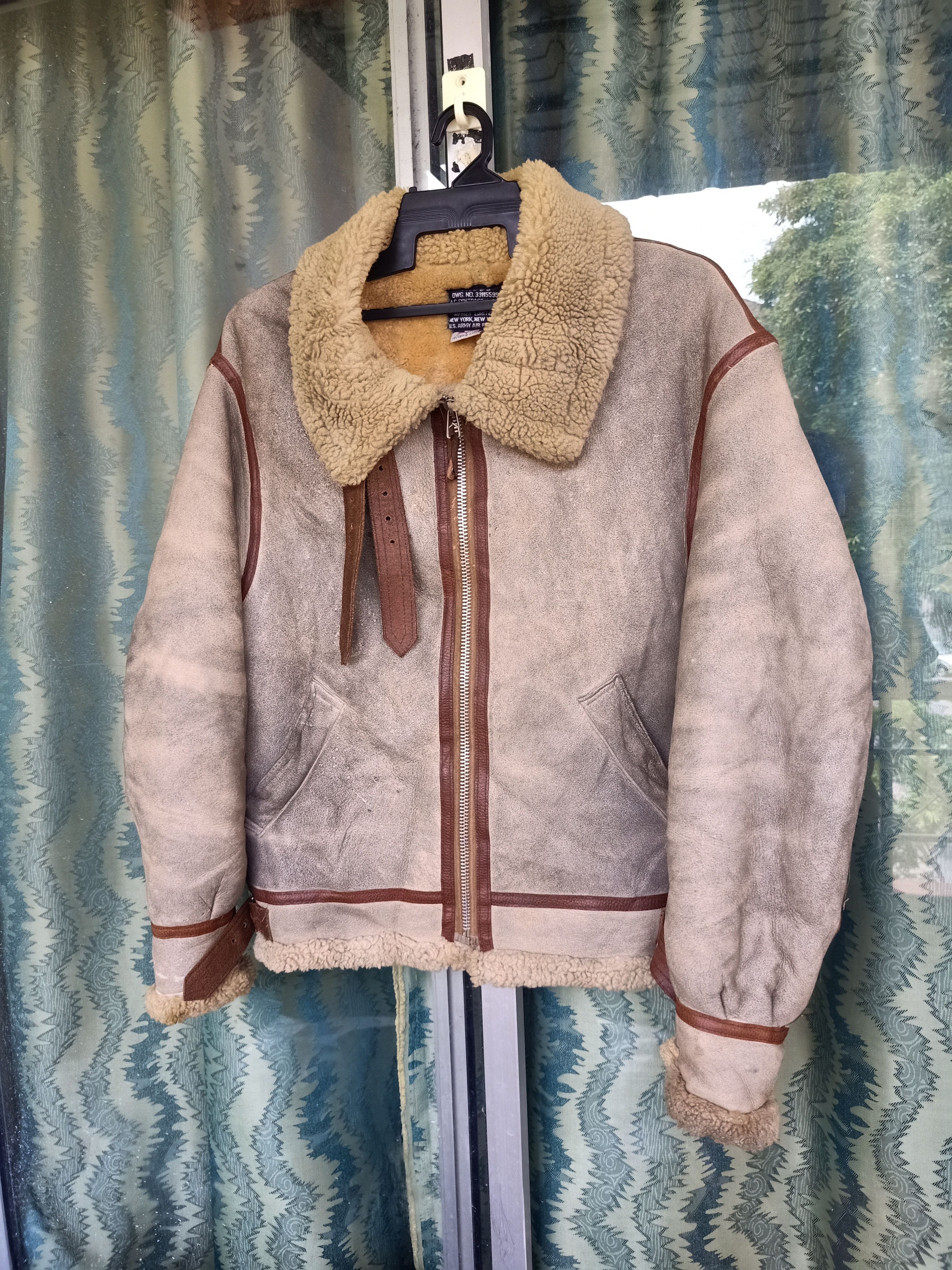 Avirex USA B3 bombers sheepskin shearling 1978 - 1