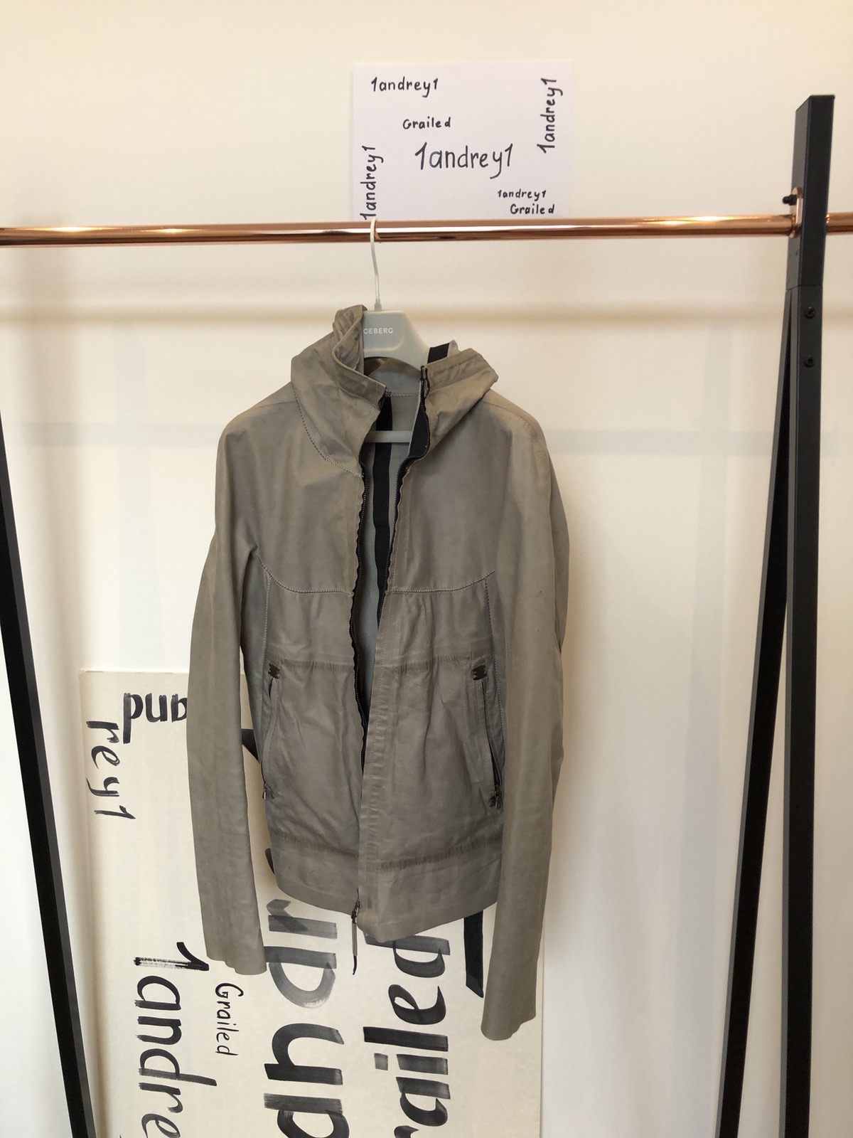Isaac Sellam leather hood jacket - 1