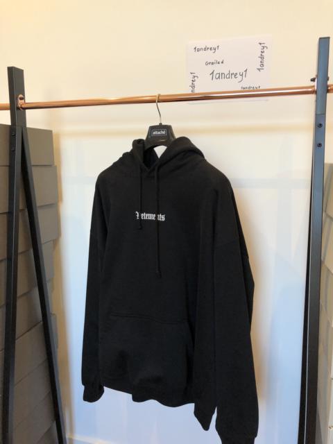 VETEMENTS Vetements Ramstein Germany Embroidered Hoodie