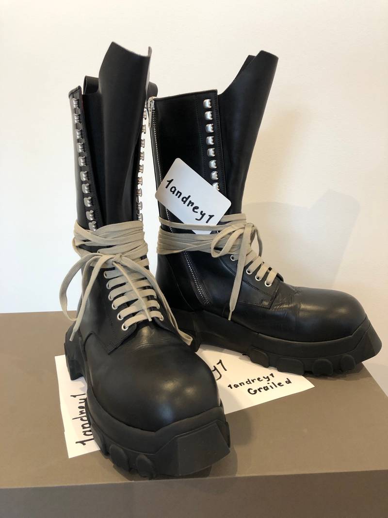 Rick Owens Rick Owens Mega Bozo Lace UP tractor Boots - R-4VlEOT72